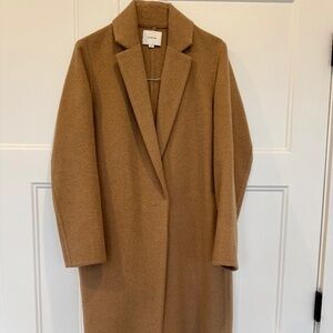 Vince, Wool Coat, Tan, Size S/P